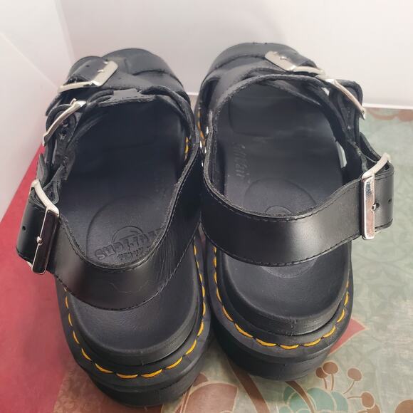 Dr. Martens Terry II Leather Strap Sandals Black Brando Mens 8 / Womens 9 EU 41 main image 4